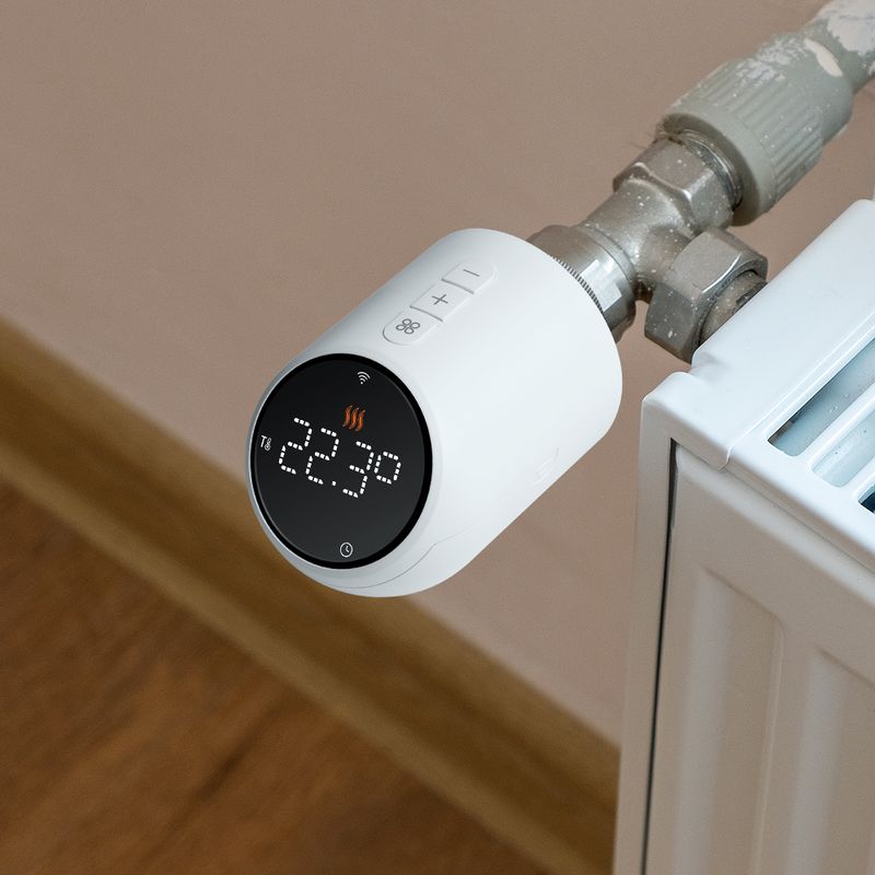 Thermostat de chauffage programmable Smart TRV Thermostat Vae Tuya WIFI Zigbee Radiateur avec Google Home Alexa_voghion.com