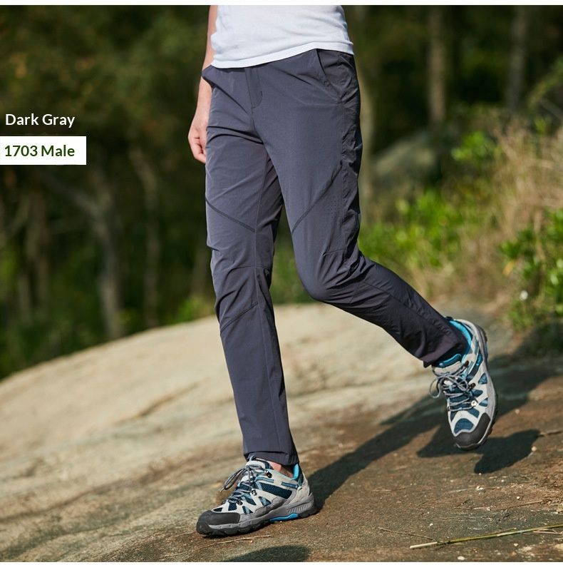 001 Ice Oxygen Breathable Men Outdoor Sports Hiking Men's Casual Quick-Dry Elastic Loose Thin Pants_voghion.com