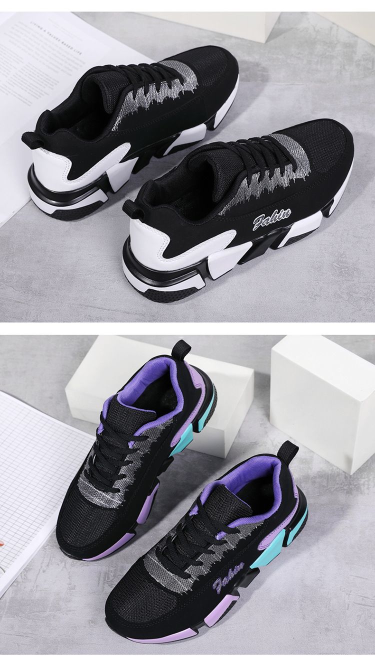 Sonbahar Günlük Spor Ayakkabılar - Hafif ve Rahat Yürüyüş Ayakkabıları (Yumuşak Yastıklı Taban) - Kadın Seyahat Ayakkabıları Beden 33-40, Moda Çok Yönlü Tasarım_voghion.com