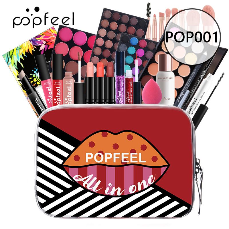 Makeup Sets Wholesale Eye Shadow Lip Gloss Foundation Lipstick Concealer Beginner Studio Makeup Combination Set_voghion.com