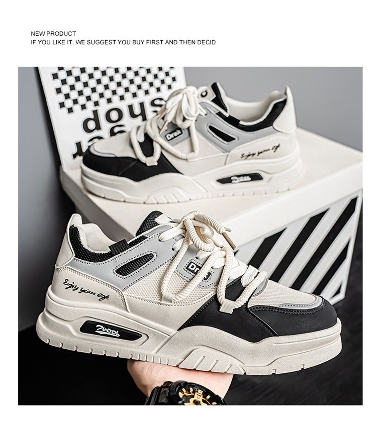 Scarpe da ginnastica estive da uomo, nuove, traspiranti, versatili, basse, sportive, casual, da papà, alla moda, bianche_voghion.com