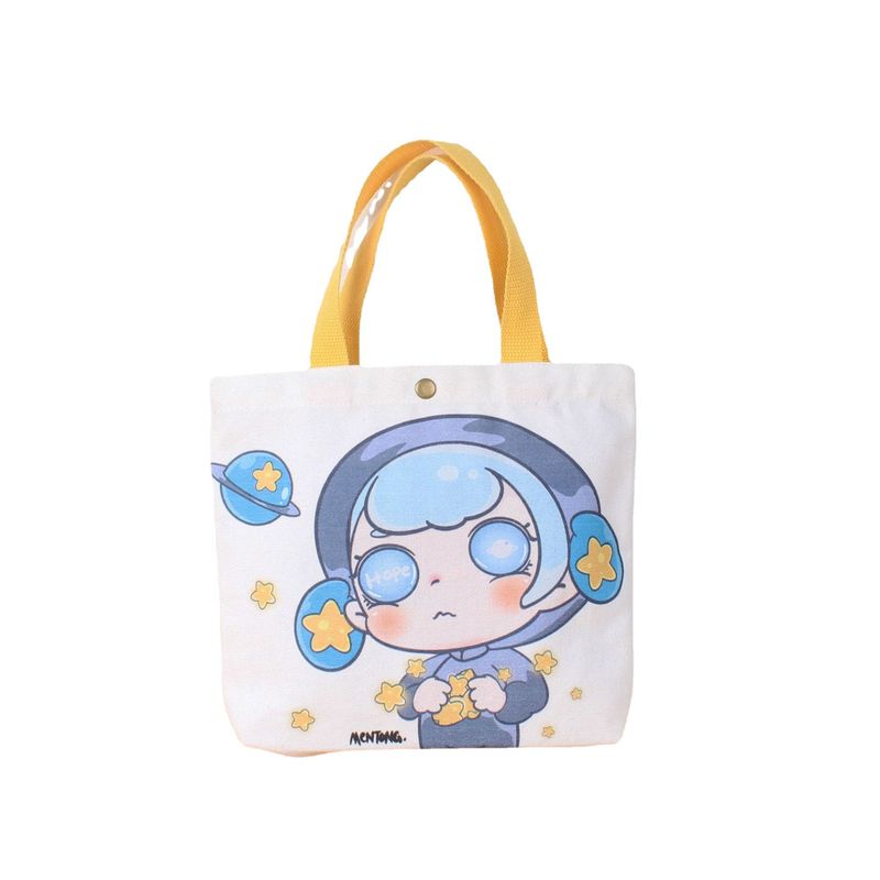 New Ins Canvas Bag For Female Students Korean Version Single Shoulder Children's Stylish Fashion Versatile Anime Cartoon_voghion.com