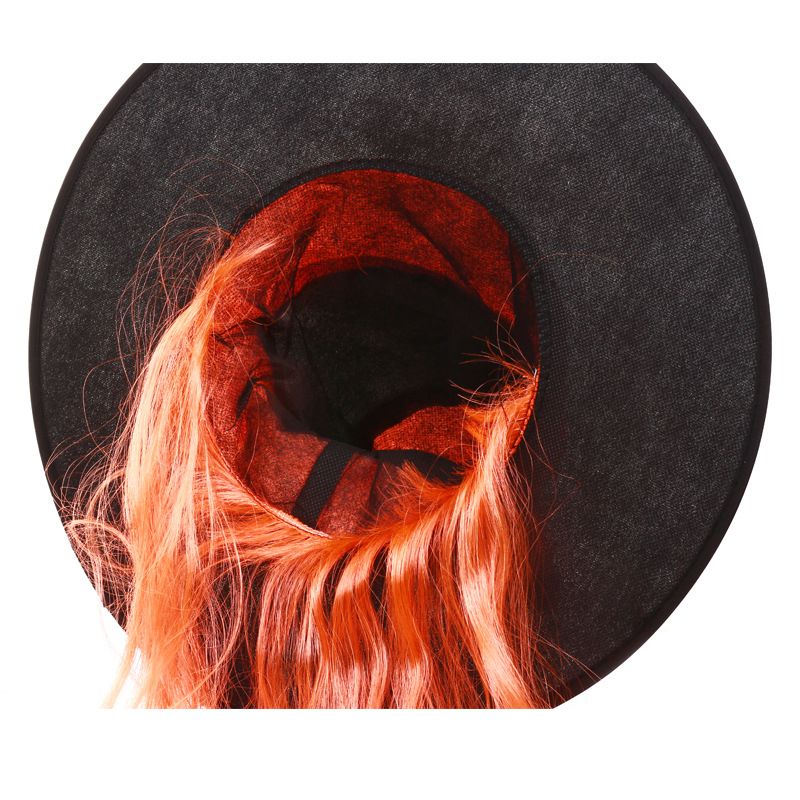 Articoli per feste in maschera Articoli per Halloween Accessori da bar Cappello da mago elegante con capelli Cappello da strega_voghion.com