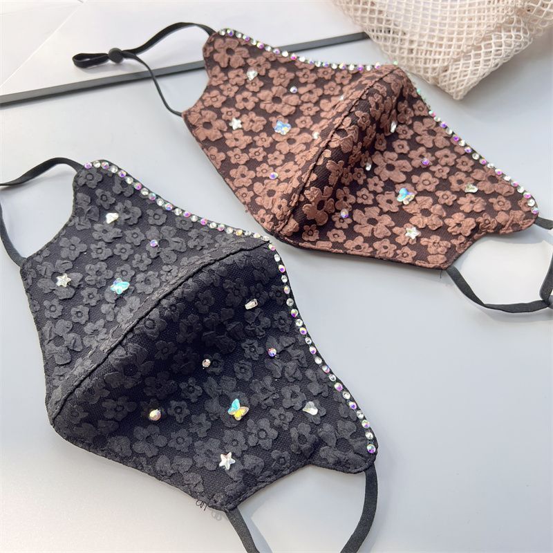 Maschera a forma di fiore tridimensionale da donna, in caldo cotone ispessito, nuova, lavata e aggiustata_voghion.com