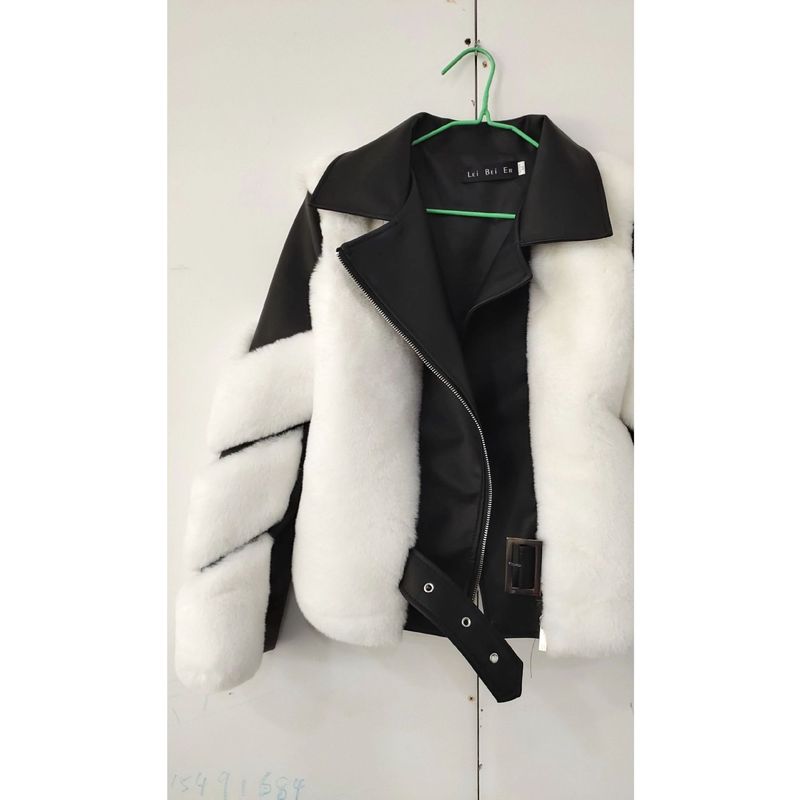 Women's Clothing fox fur motorcycle clothing jacket autumn and winter young style coat_voghion.com