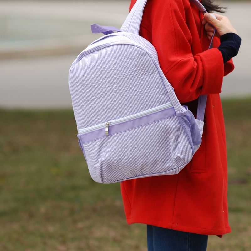 European and American seersucker backpack student schoolbag cross-border independent station Indian wind Mississippi_voghion.com