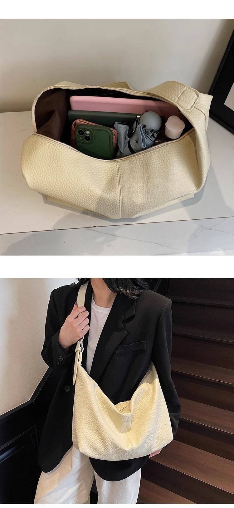 Bolsa transversal leve e multifuncional, nova bolsa de ombro de grande capacidade, outono/inverno 2025_voghion.com