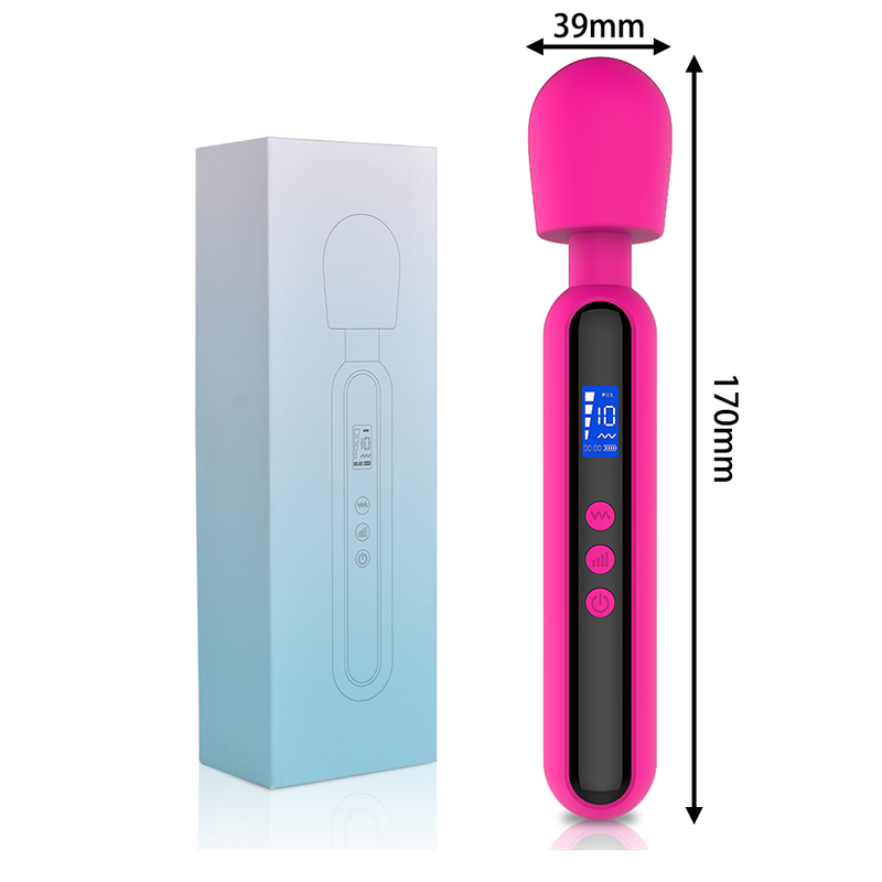 Masturbatore femminile con massaggio a 10 frequenze e 4 velocità, materiale in silicone, display LCD, vibratore, prodotti sessuali per adulti_voghion.com