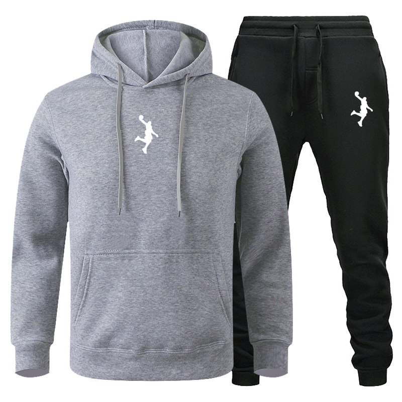 Ensemble de pulls pour hommes, vêtements de sport décontractés, ensemble de pulls pour couple à manches longues automne et hiver, ensemble de pantalons de salle de bain deux pièces_voghion.com