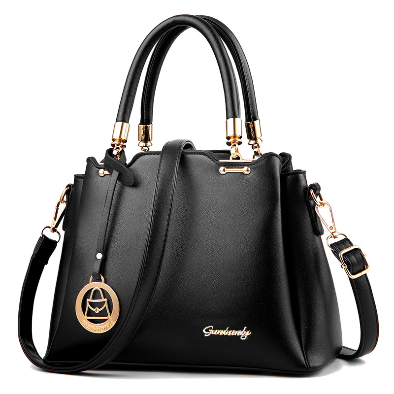 Nuova borsa a secchiello semplice alla moda, borsa a spalla singola da donna S BAG_voghion.com