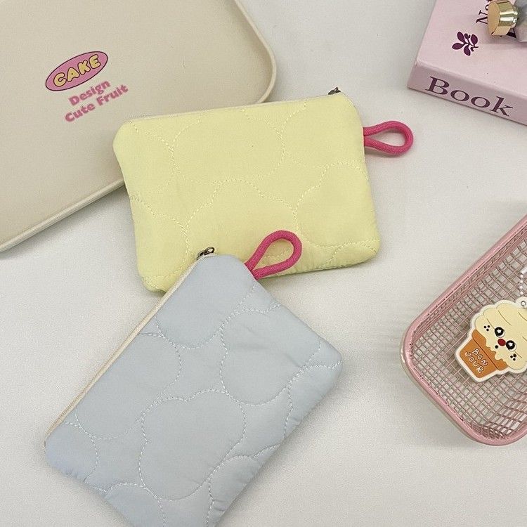 5951 Borsa a forma di nuvola trapuntata, borsa per auricolari portatile per studenti, organizer per cosmetici, portafoglio per monete_voghion.com