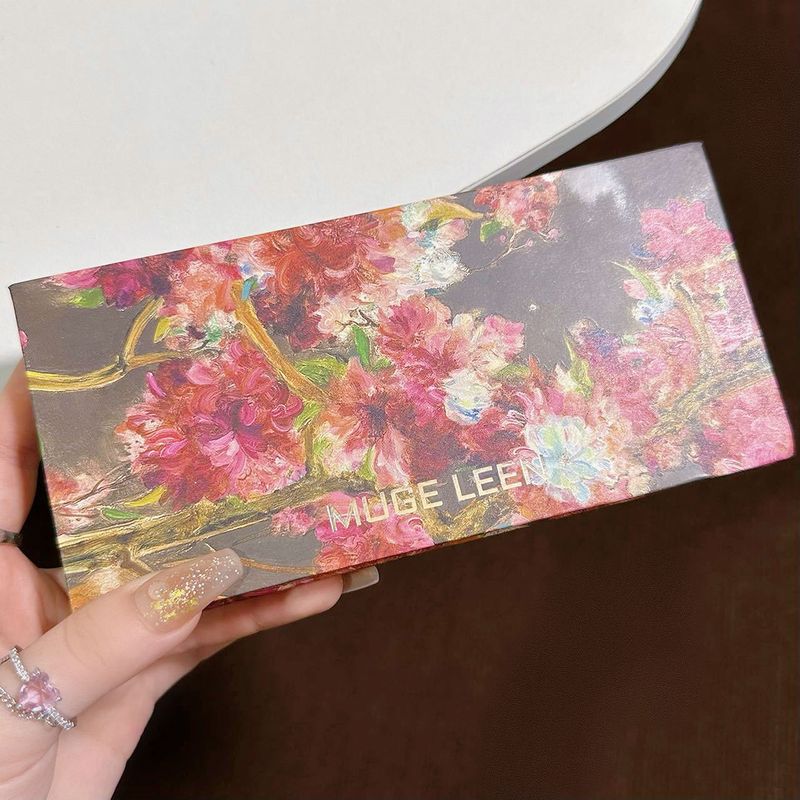 Nova oljna slika Begonia v prahu, rjava mat biserno bleščeča zemeljska barva, očesna ploščica z nizko nasičenostjo_voghion.com