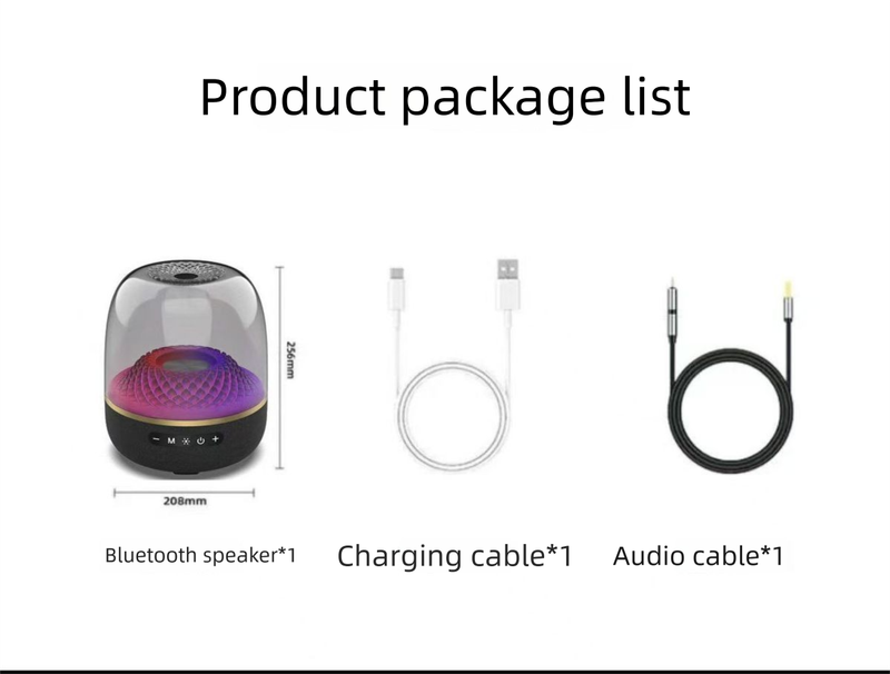 Altoparlante da tavolo audiofilo Bluetooth Huaqiangbei Liuli Harman Super Bass Cannon di settima generazione con suono di alta qualità_voghion.com