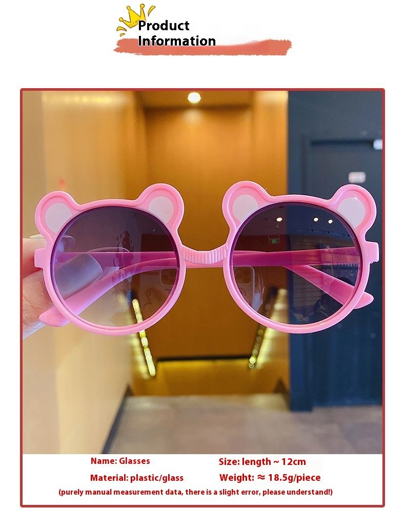 Personalisierte Sonnenschutz-Sonnenbrille für Jungen und Mädchen, Baby-Cartoon-Sonnenbrille, vielseitige Sonnenbrille für den Außenbereich_voghion.com