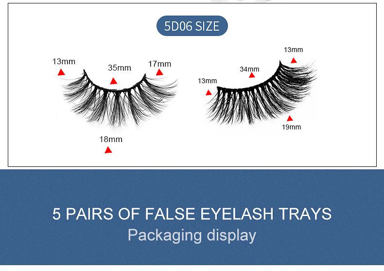 Lash extension set Laser Box 5 pairs of mixed false eyelashes Thick natural slender long eyelashes Multi-level soft false eyelashes_voghion.com