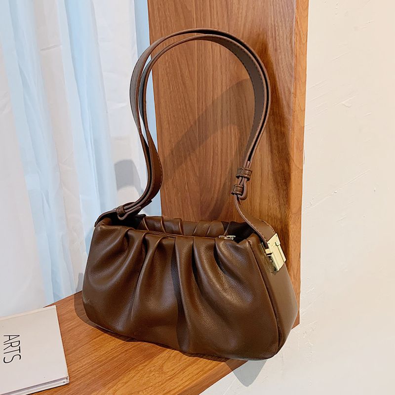 2022 Neues Nischendesign Kleine Damenmode Trendy Single Shoulder Crossbody Einfache Plisseetasche_voghion.com