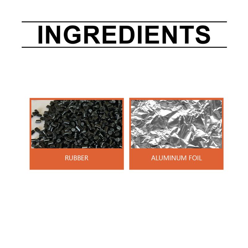 Jue-Fish Waterproof Butyl Tape, Roof Repair Leakage Plugging Moisture-Proof High-Stick Self-Adhesive Aluminum Foil Waterproof Roll_voghion.com