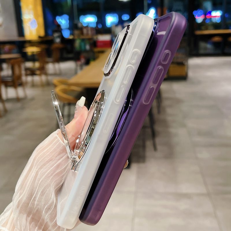 Custodia magnetica per telefono con supporto glitter sfumato per Samsung Galaxy S20FE S21FE S22 S23 S24 Plus Ultra F04 F13 F14 F15 F23 F54_voghion.com