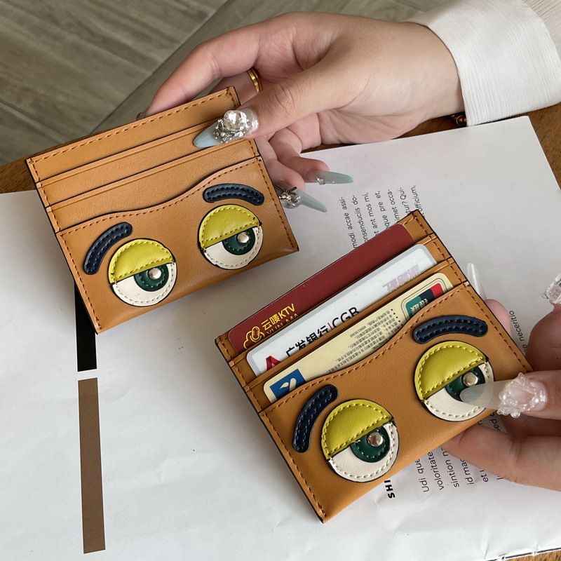 New Creative Cartoon Cowhide Ultra-Thin Portable Exquisite Unisex Genuine Leather Multi-Card Slot Business Card Holder_voghion.com