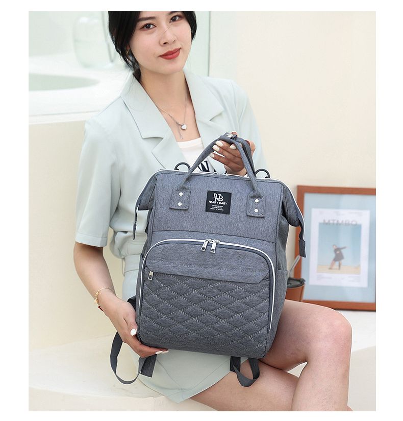 Diaper Bags Backpacks New Large Capacity Multifunctional Mom Usb Charging Oxford Cloth Portable Mother and Baby Bag_voghion.com