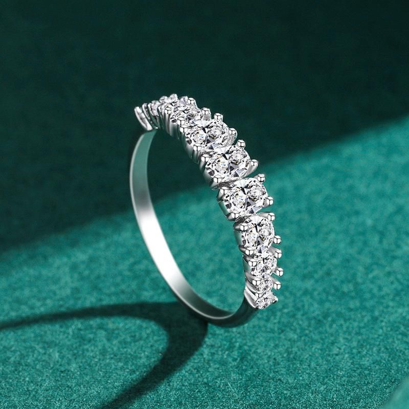 Tancise Anello in argento con zirconi classici Gioielli da donna Promessa di nozze Regalo per feste_voghion.com