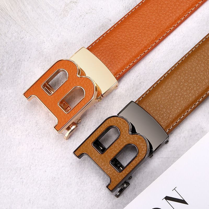 VOOTHOST Hochwertiger Briefgürtel für Männer und Frauen, klassischer, exquisiter Designergürtel für Männer, Modemarke, Designer-Ledergürtel F0127_voghion.com