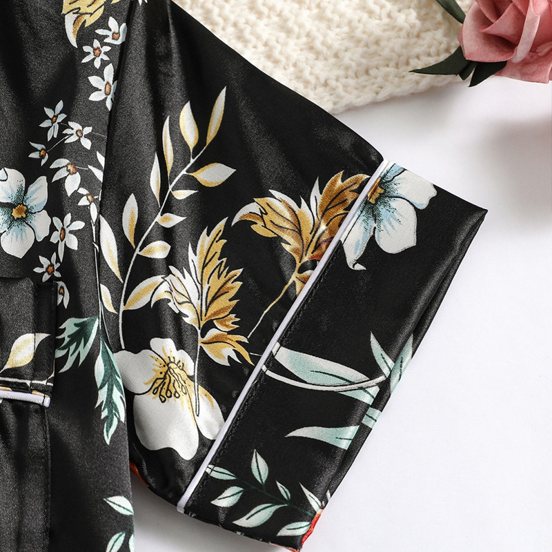 Pyjamas imiteret silke til børnehjemmet Forår og sommer tyndt, cool børnetøj med aircondition_voghion.com