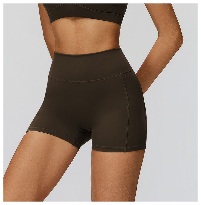 Zechuang Szczotkowane, obcisłe spodenki do jogi z wysokim stanem i marszczeniami dla kobiet, do biegania na świeżym powietrzu, do fitnessu i sportu 9308_voghion.com