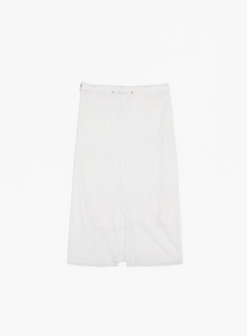Damenbekleidung Weißer kurzärmliger Rockanzug Hohe Taille Hüftgewickelter schmaler und langer Rock Sanfter und süßer zweiteiliger Anzug_voghion.com