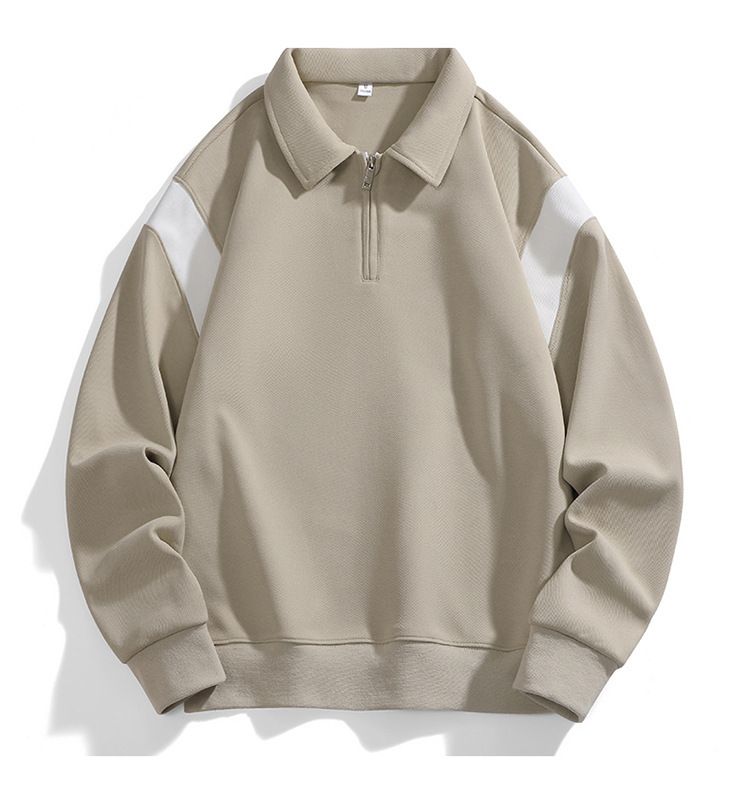 Men's Long Sleeve Zip-Up Sweatshirt & Jogger Set - Stylish Contrast Casual Outfit For Spring & Fall_voghion.com