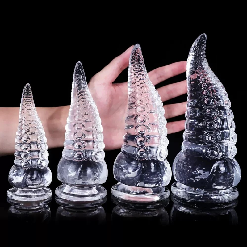 Clear Octopus Prostate Massage Tentacles Butt Plug for Women Men Transparent Anal Expansion Butplug Sex Toys_voghion.com