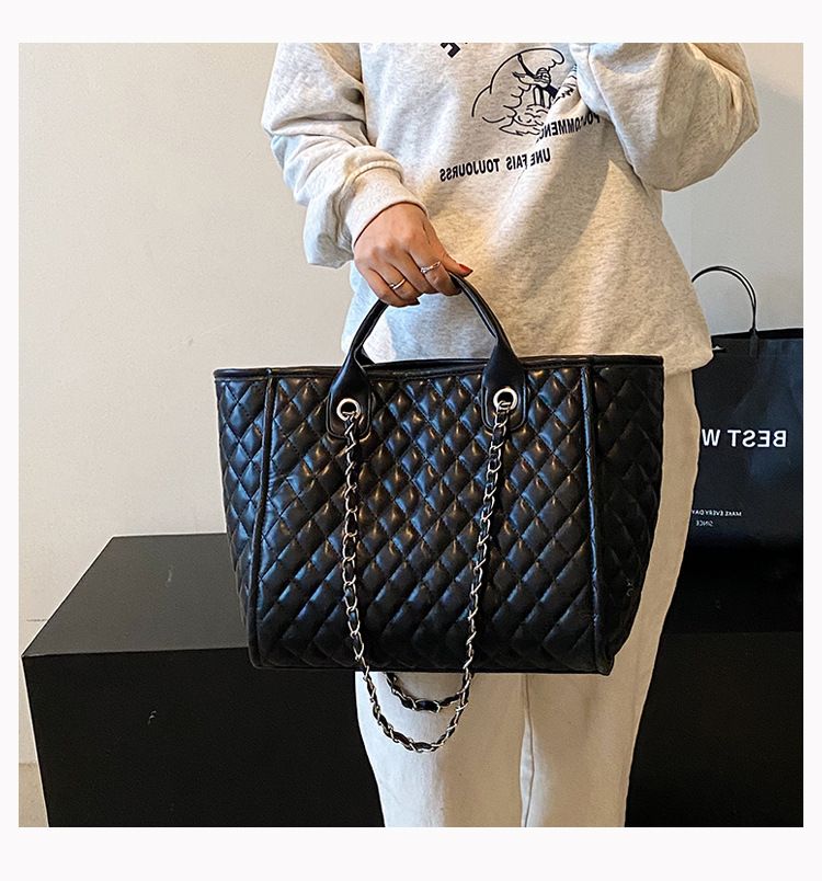 Women's Handbag Diamond Gott Bag Women's Large Capacity Tote Chain Bag Shoulder Bag_voghion.com