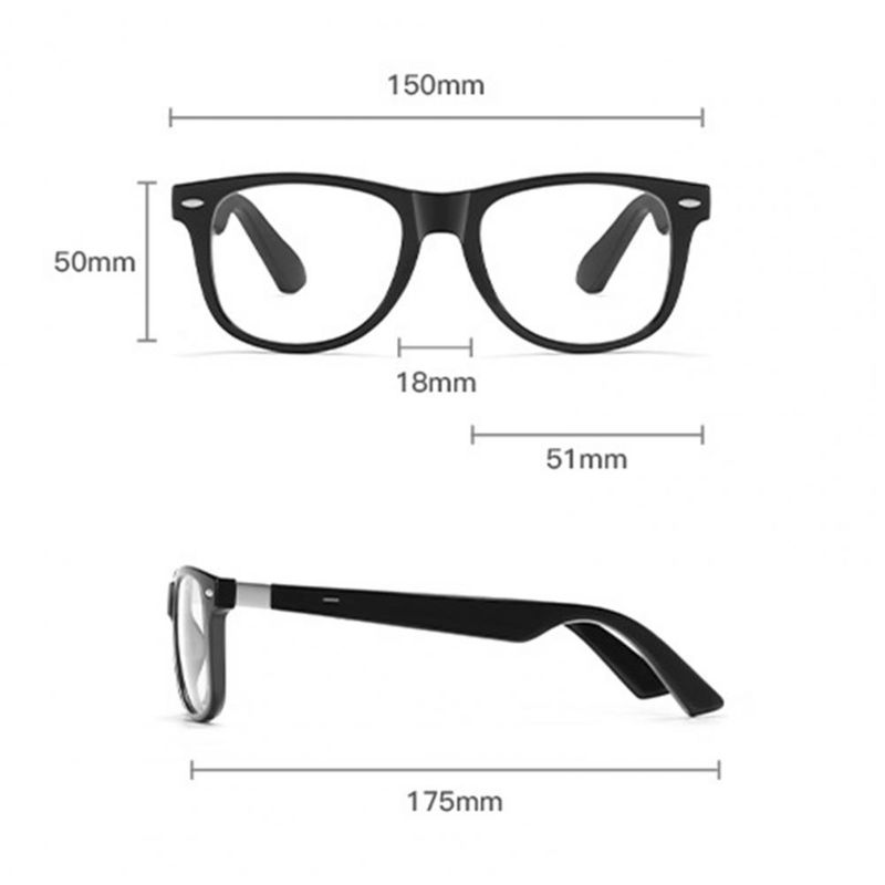 1 Smart Translate-Brille IP67 wasserdichte Virtual Reality-Musikwiedergabebrille Sprachassistent Kabellose Sportbrille_voghion.com