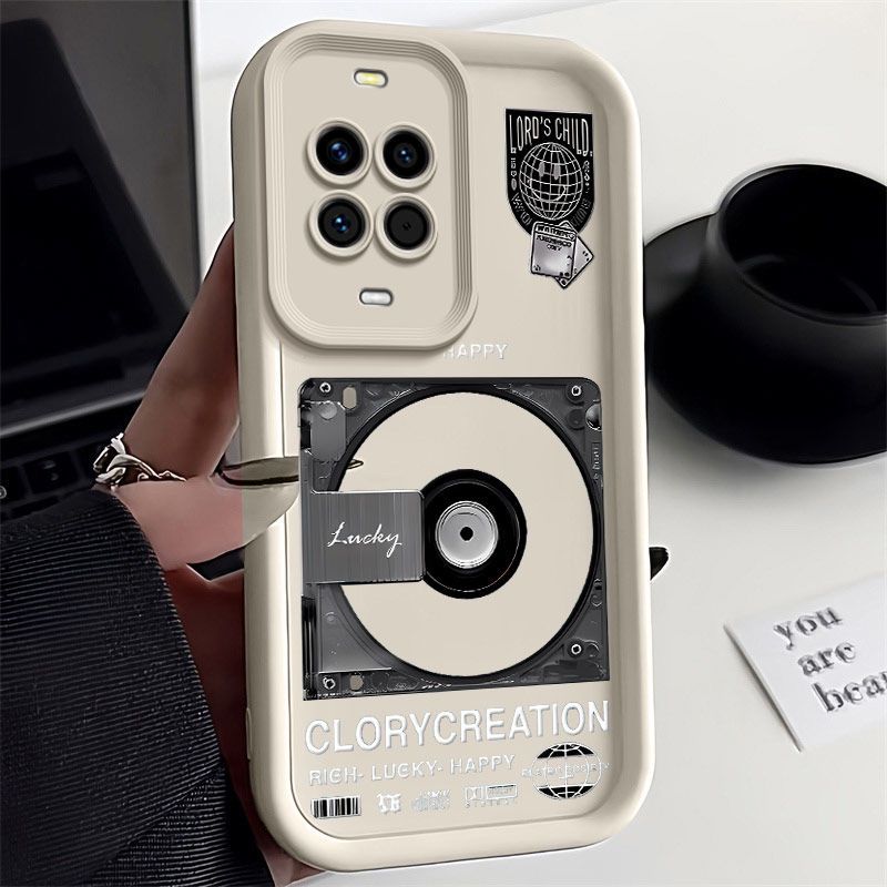 CD-Schallplatte, kompatibel mit Huawei NOVA14, Silikon, weich, matt, tropfenfest, vollständige Abdeckung, Linse, kreative Persönlichkeit_voghion.com