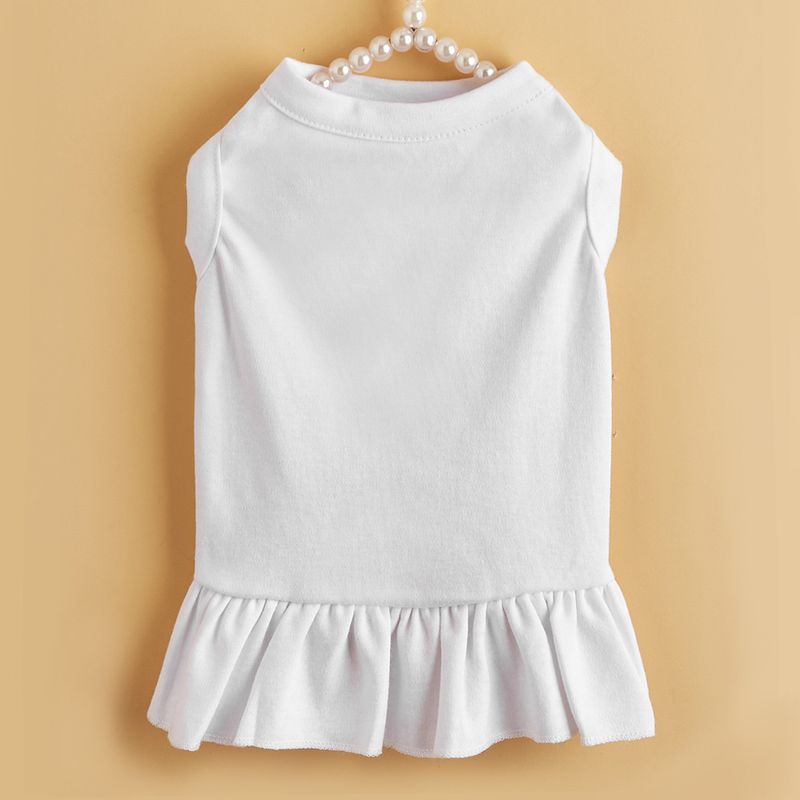 2025 Teddy Cat Dog Mini Sleeveless Solid Color Pet Puppy Dress Breathable Summer Outfit_voghion.com