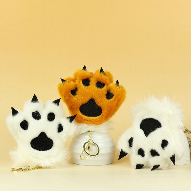Realistic Paw Tiger Plush Toy Soft Stuffed Animal Keychain For And Backpacks Bags_voghion.com