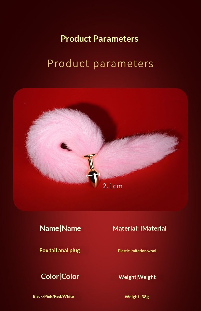 LuvBox SM Fox Sex Toys Expansion Rabbit Tail Anal Plug Punishment Training Back Chamber Props Dropshipping_voghion.com