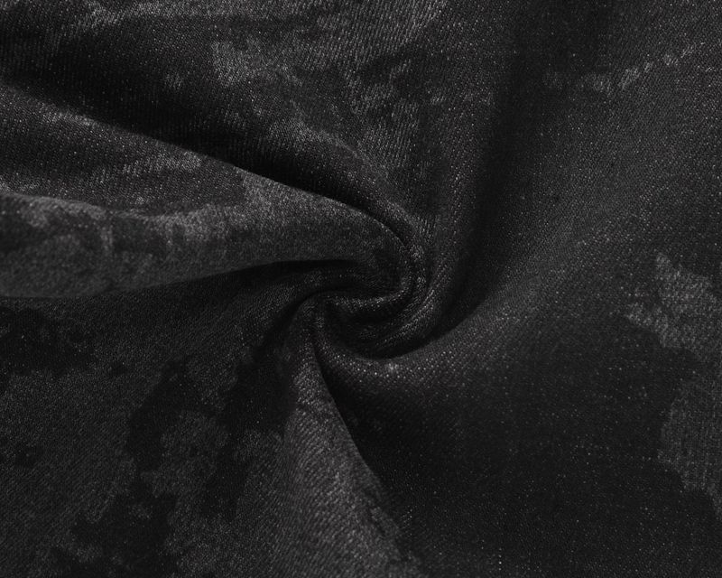 Jeans a gamba larga con motivo a stella a cinque punte, stile High Street, da uomo, lavati e larghi_voghion.com