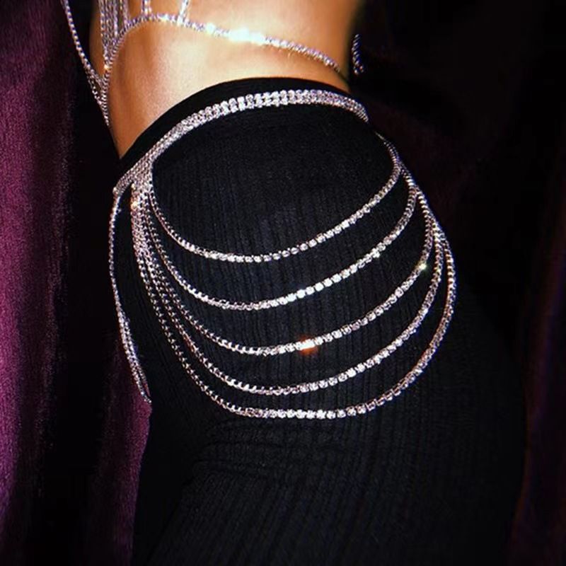 Fashion Accessories Multi layer Diamond Waist Shining Versatile Sexy Hip Female Body Chain_voghion.com