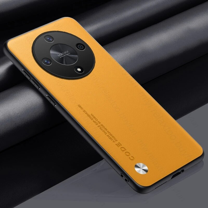 Θήκη Honer Magic6lite Απλό δερμάτινο κάλυμμα τηλεφώνου για Honor Magic6 Lite 6Lite Light 5G 2024 TPU Soft Frame Protect Funda_voghion.com