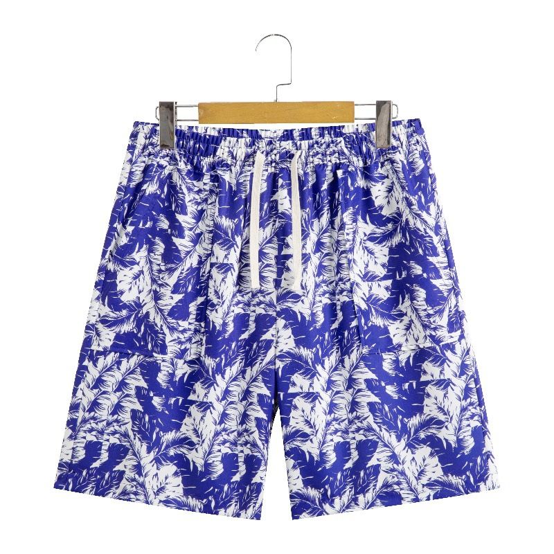 Men's Clothing Floral Short Sleeved Shirt Suits Summer Two Piece Suits_voghion.com