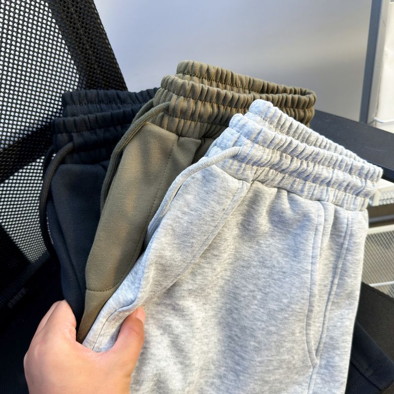 Men's Clothing Sports Shorts Summer New Soft Breathable Solid Color Versatile Shorts Drape Loose Straight Shorts_voghion.com