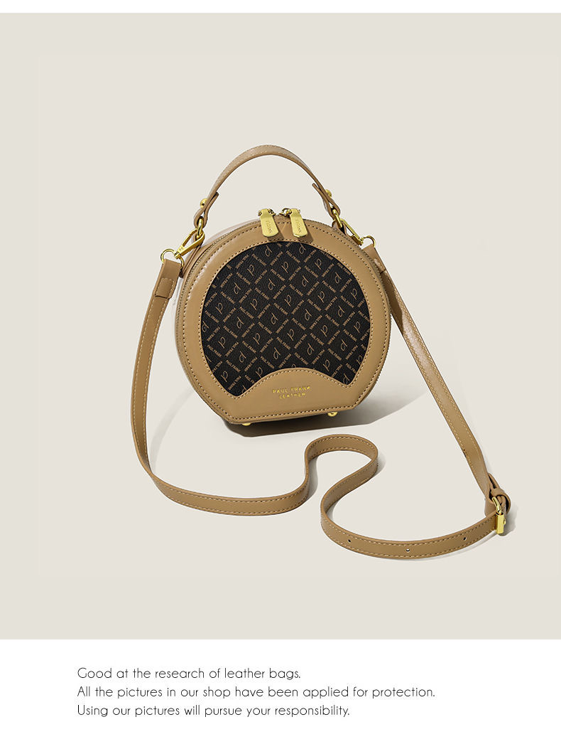 Borsa a tracolla da donna piccola borsa rotonda stampata vintage 2023 borsa a tracolla nuova moda_voghion.com