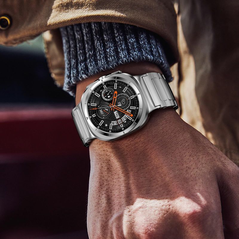 Curea pentru Samsung Galaxy Watch Ultra 47mm din oțel inoxidabil, brățară metalică pentru Samsung Galaxy Ultra, brățară de afaceri pentru bărbați_voghion.com
