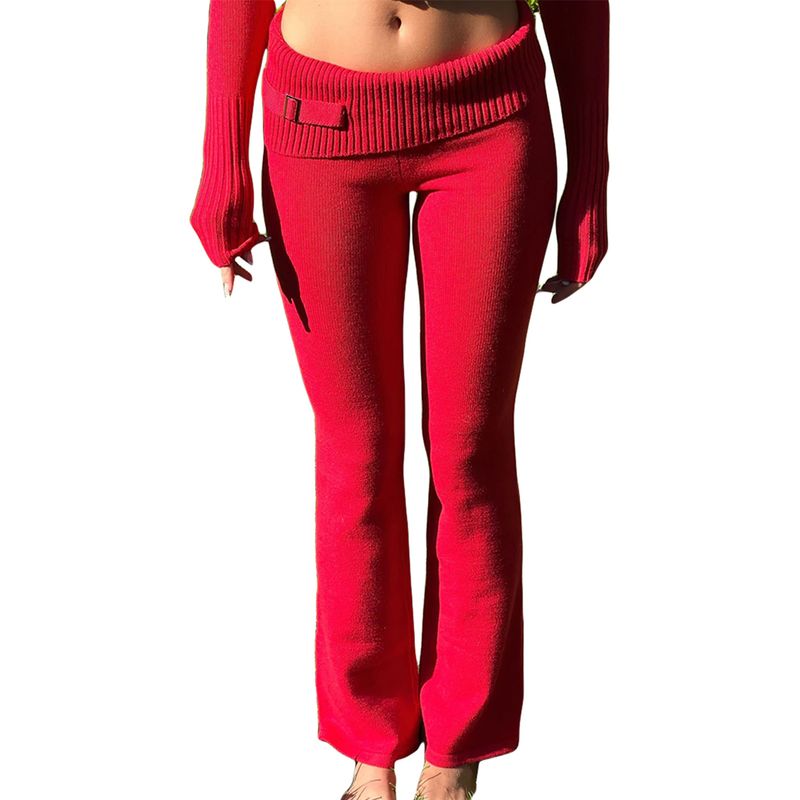 Traje de punto con capucha para mujer, conjunto de dos piezas con pantalones de manga larga y cintura alta, sexy y moderno, estilo europeo y americano, 2023_voghion.com
