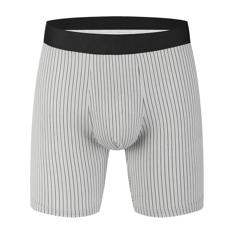 Lenjerie intimă pentru bărbați, boxeri lungi pentru bărbați, pantaloni scurți boxer, dungi, stil nou la modă_voghion.com