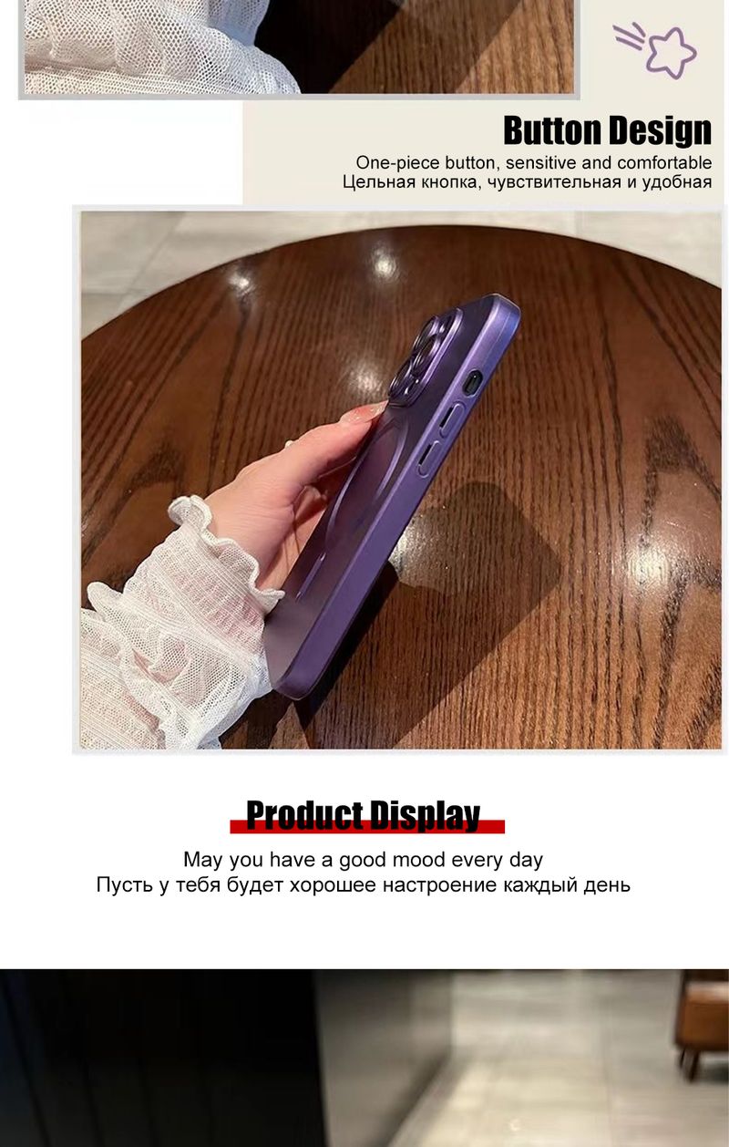 Mag Safe Matte Phone Cases For IPhone 11 13 12 14 15 Pro Max Plus Luxury Magnetic Shockproof Case Camera Lens Protector Cover_voghion.com