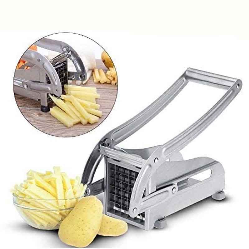 Tagliapatate per uso domestico, in acciaio inox, pressato a mano, per patatine fritte, utensile per tagliare le strisce di patate e cetrioli_voghion.com