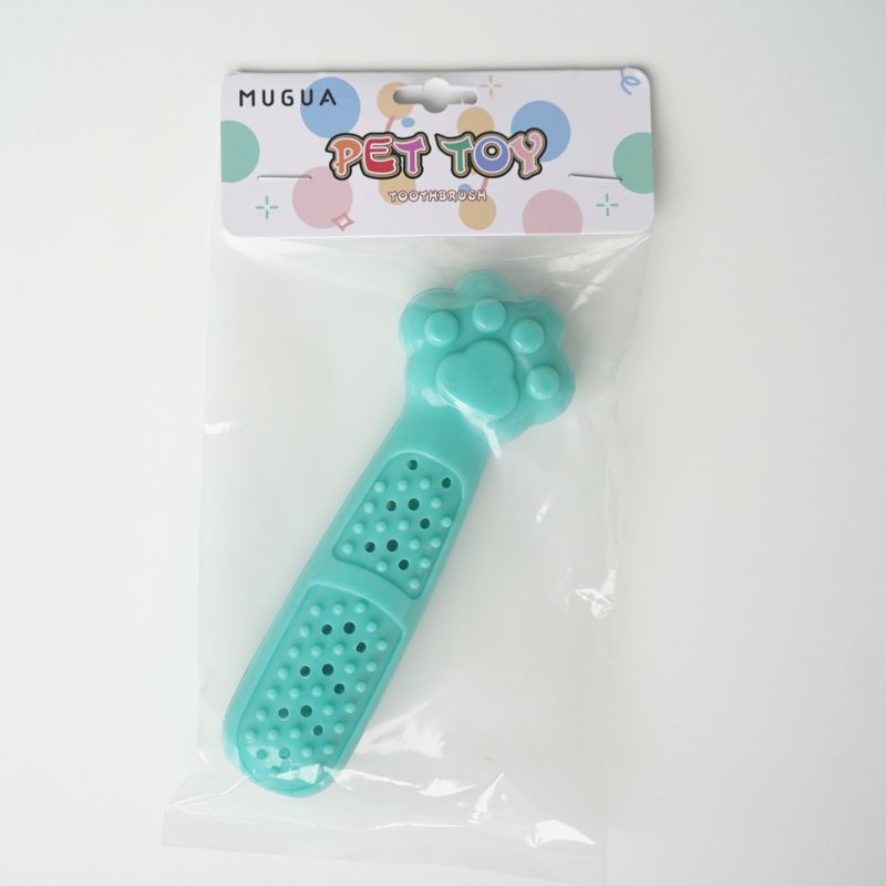 Mint Toy Cute Paw Cat Toothbrush Scratcher Massager Teeth Cleaning Chew Pet Supplies_voghion.com