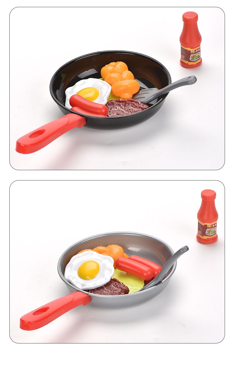 Bambini Cucina Cibo Giocattoli Simulazione Padella Verdure Bistecca Pane Hot Dog Frittata Gioco Giocattolo Set per Bambini Ragazze Istruzione_voghion.com